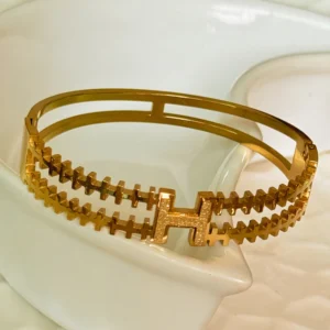 Glittery H bangle