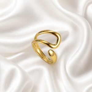 Lyra Adjustable Open Ring