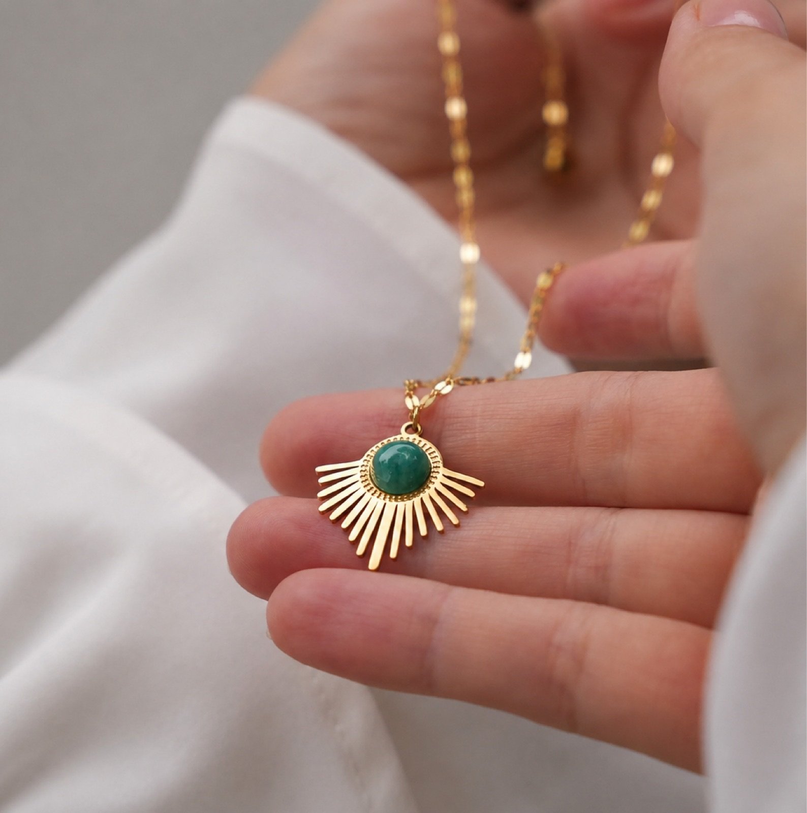 Sunshine Turquoise stone neckless