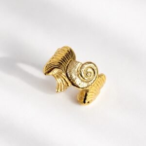 Sea Snail Shell Open Adjustable Ring