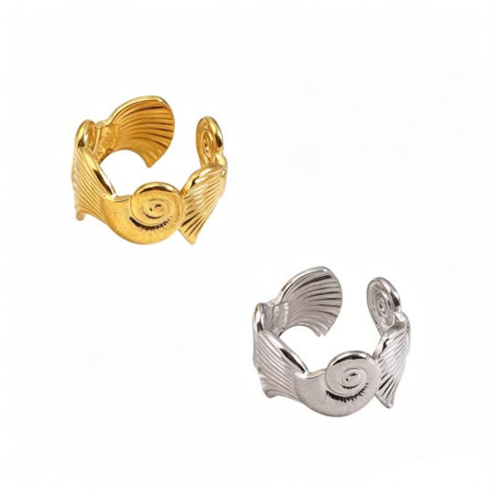 Sea Snail Shell Open Adjustable Ring - Image 2